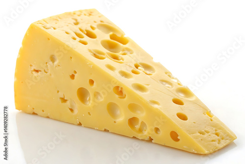 Wallpaper Mural Close-up of a Wedge of Swiss Cheese Torontodigital.ca