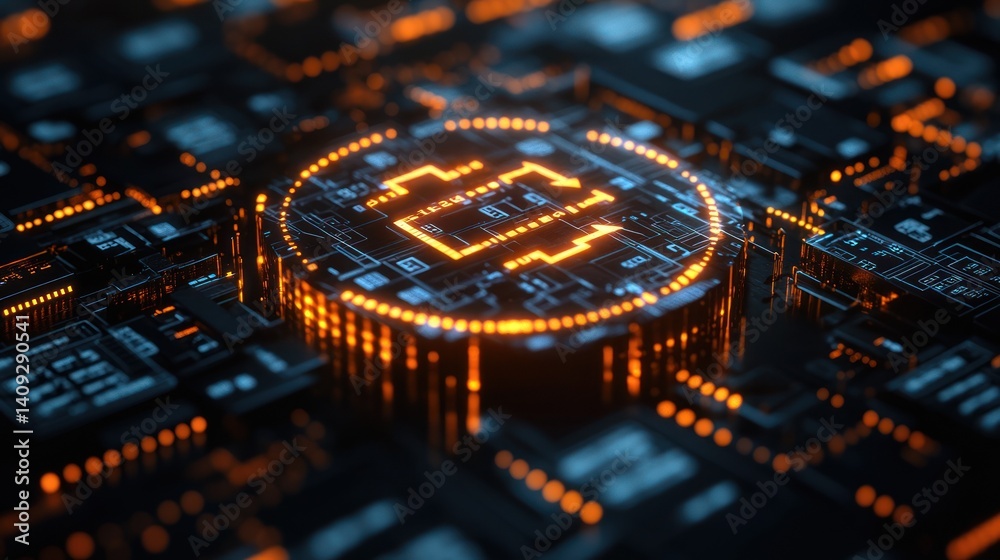 data sync icon with arrows and database symbol