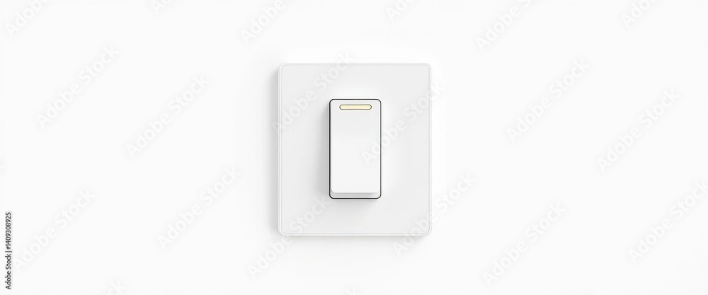 Sleek, minimalist modern electric light switch isolated on white, hardware, contemporary Sleek, minimalist modern electric light switch isolated on white, hardware, contemporary
