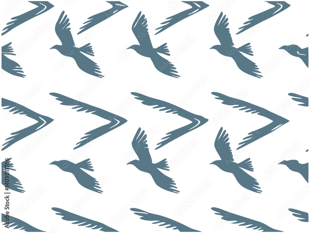 Flying Bird Silhouette Pattern with Minimal Boomerang Shapes. bird, flying, silhouette, pattern, boomerang, seamless, wing, animal, nature, minimal Flying Bird Silhouette Pattern with Minimal Boomerang Shapes. bird, flying, silhouette, pattern, boomerang, seamless, wing, animal, nature, minimal