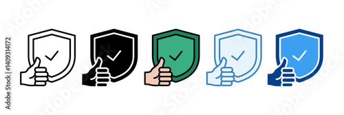 Reliability  Icon Set Multiple Style Collection