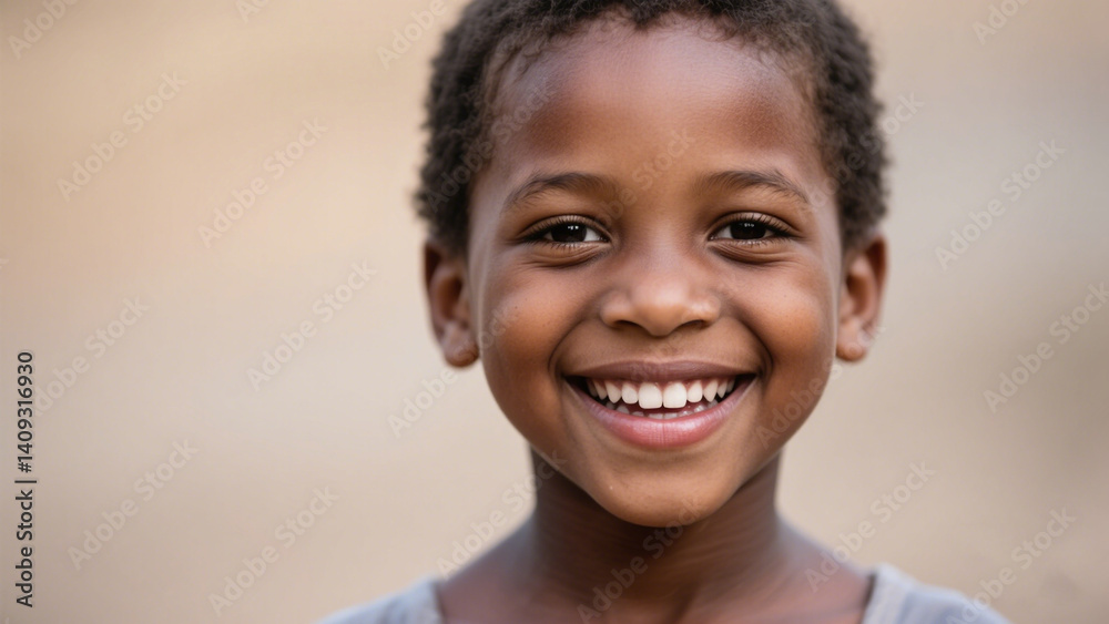 Portrait of a Smiling Black Child Portrait of a Smiling Black Child