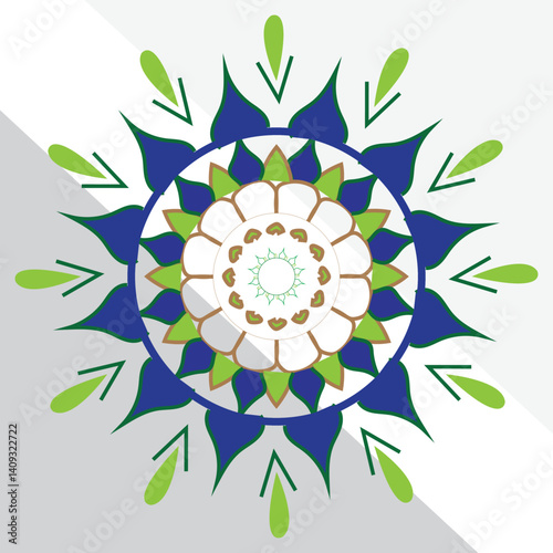 Arte de mandala colorido para decoración