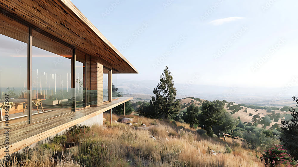 Artificial Intelligence-designed wooden house	