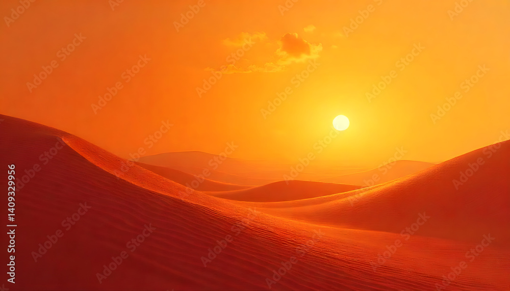 sunset in the desert sunset in the desert