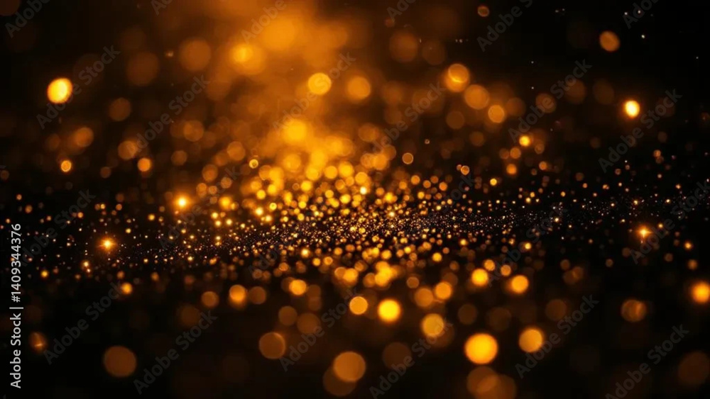 Golden glitter as a background.