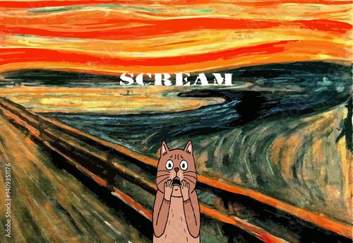The scream of the cat Munk