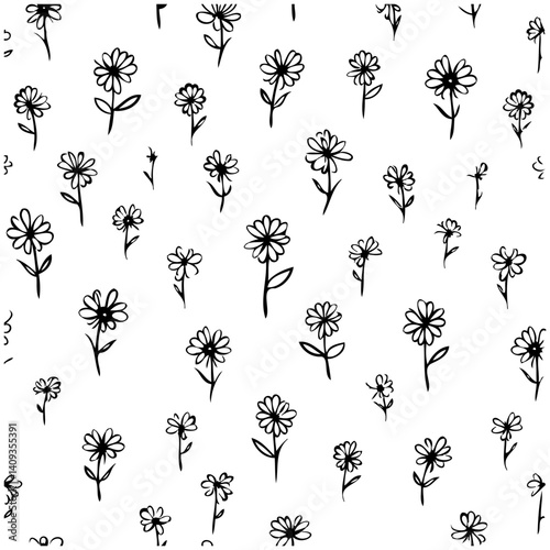 Dainty Daisy Doodle Delight: Hand-Drawn Floral Fun