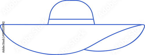 Obraz na płótnie Liner summer hat icon w salonie