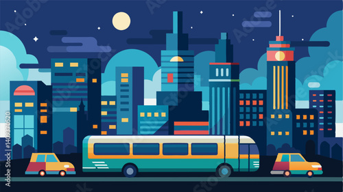 The city never sleeps and neither do the eVTOLs as they seamlessly weave between skyscraperapers and over bustling streets to get passengers to their destinations at any hour of the. Vector