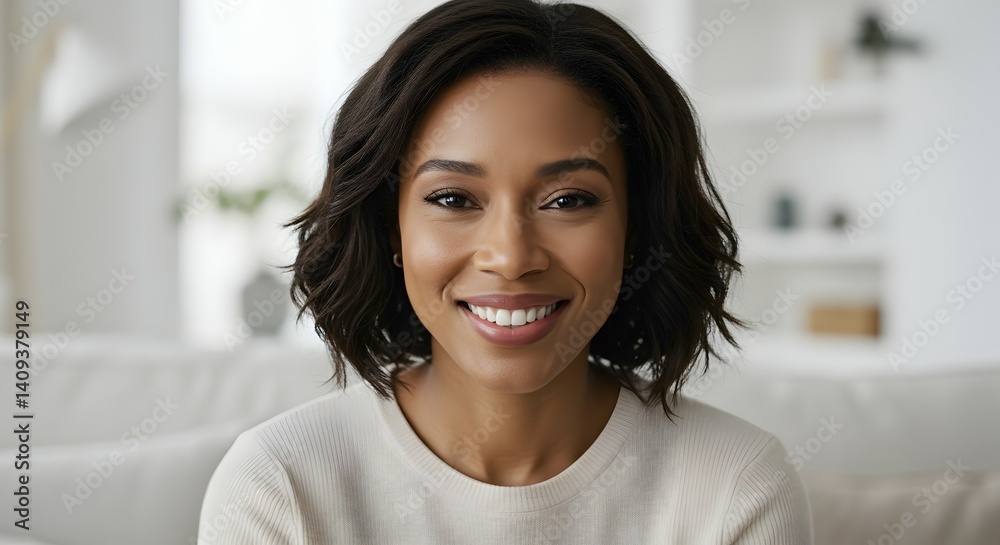 Radiant portrait of a beautiful smiling african american woman on transparent background Radiant portrait of a beautiful smiling african american woman on transparent background