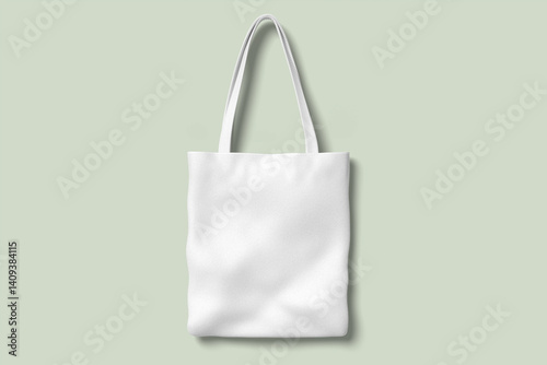 Realistic blank tote bag illustration for mockup