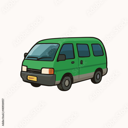 Angkot Traditional and Vintage Indonesian Vehicles Sticker