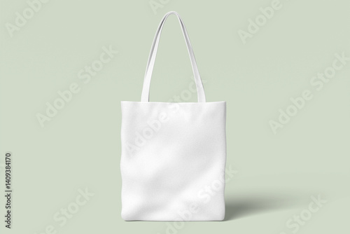 Realistic blank tote bag illustration for mockup