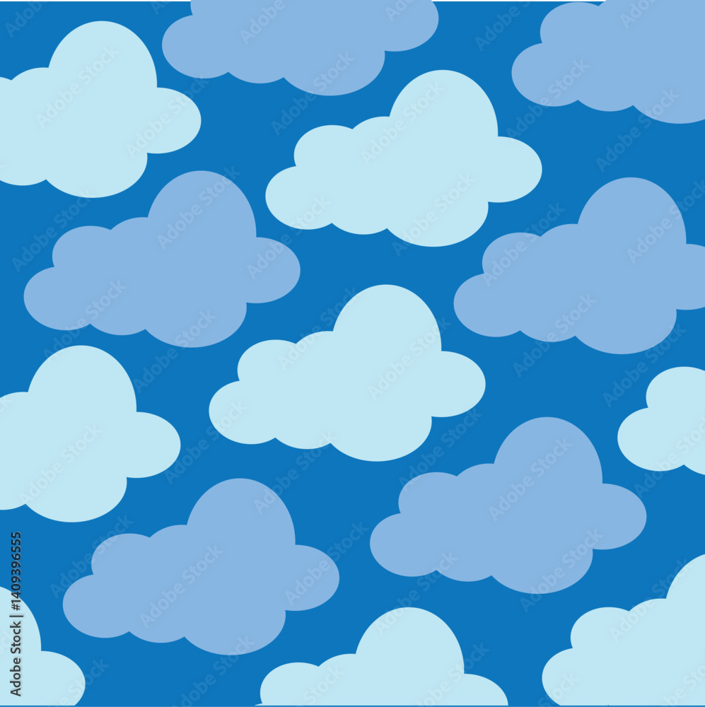 Cloudy Sky Background with Cumulus Patterns in Nature Cloudy Sky Background with Cumulus Patterns in Nature