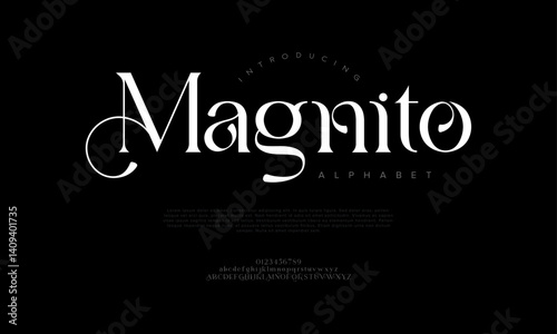Modern Classy Serif Font Vector with Unique Swash for Branding Design
