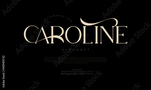Luxury Decorative Serif Font Vector for Branding and Editorial Projects