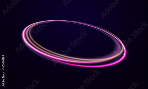 Abstract circular lines pulse with digital rhythm. Soft glows highlight each ring. The effect is modern, clean, and eye-catching.
