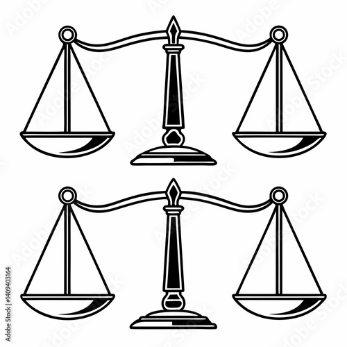 scales of justice vector