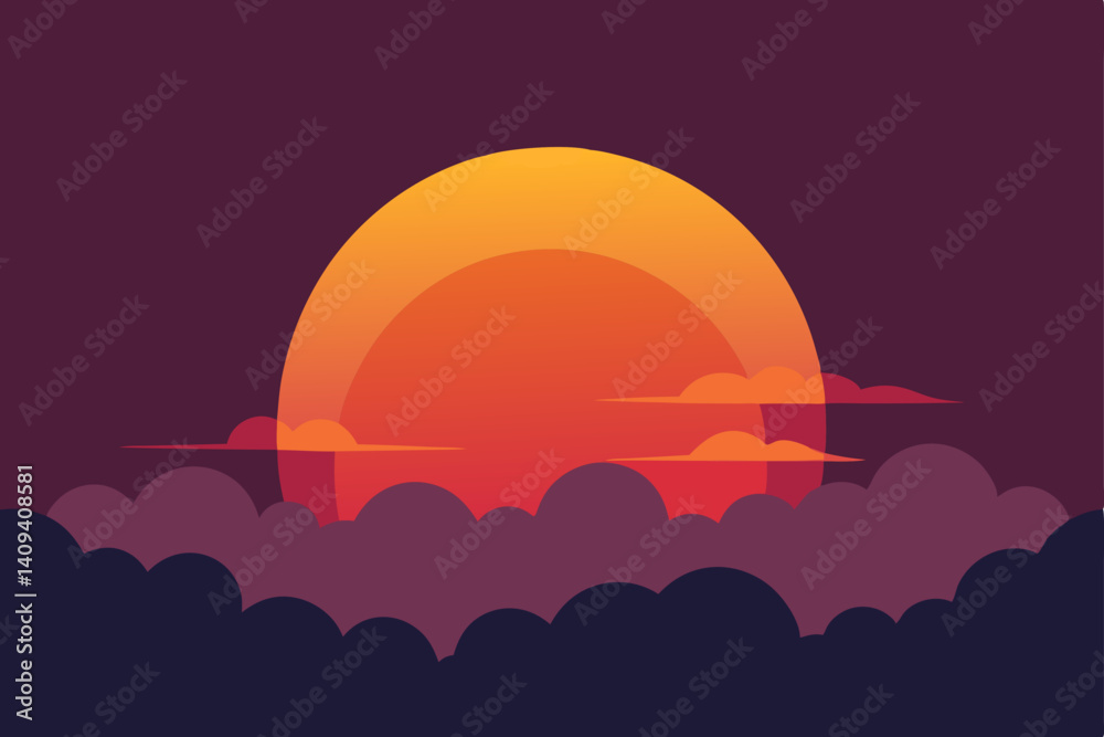Obraz premium sunset over the sea