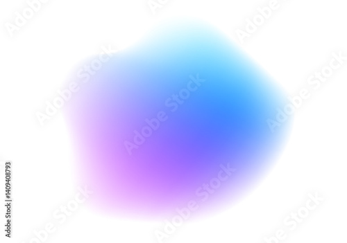 Abstract colorful watercolor blur mesh on isolated transparent background. Circle shape png. 
