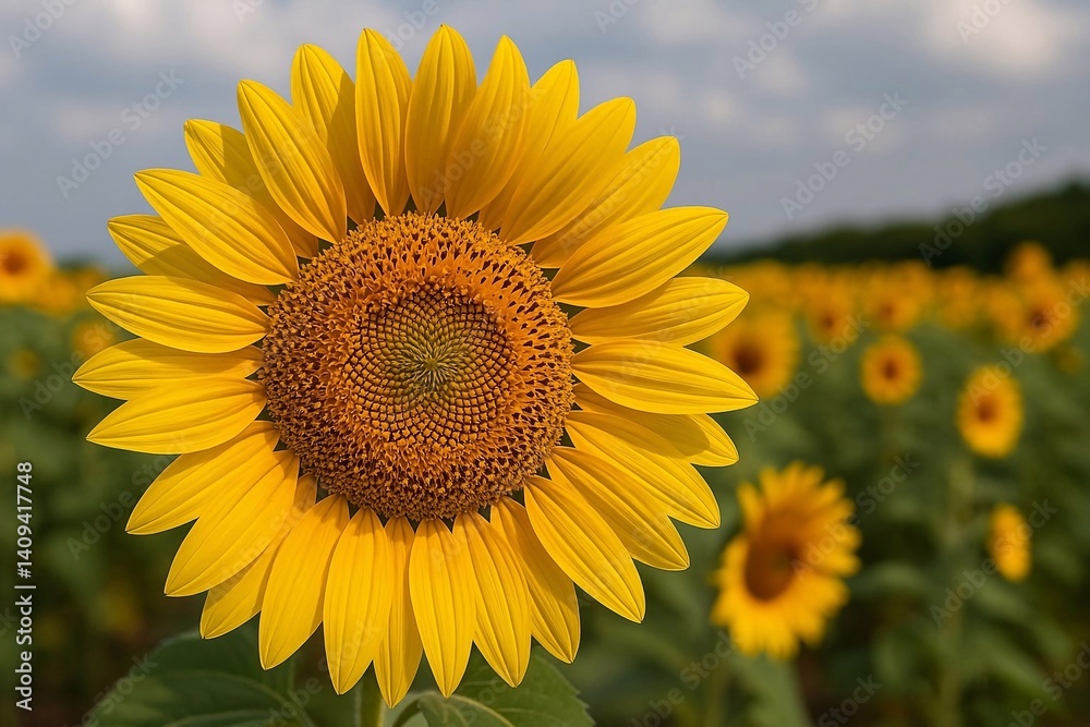 Sunflowers in the field Sunflowers in the field