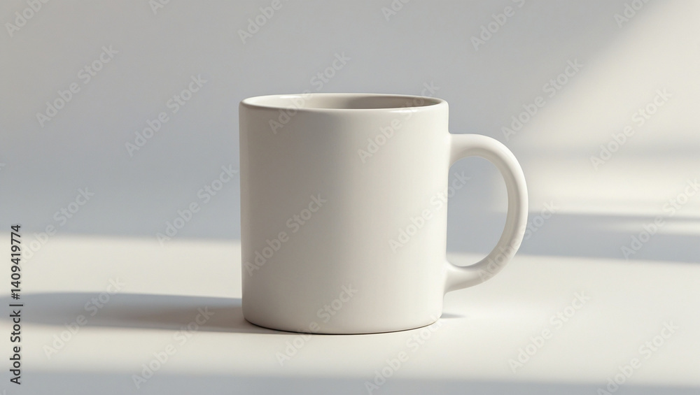 Obraz premium Minimal White Coffee Mug