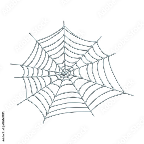 3d spiderweb clipart Halloween decoration for print, web, design, decor, logo