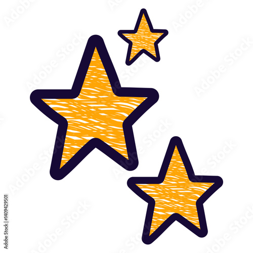 Gold Doodle Star