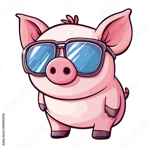 pig, animal, vector, transparent background