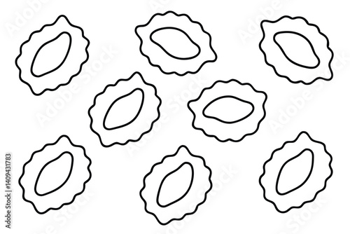 ravioli line art delicious homemade pasta sketches design