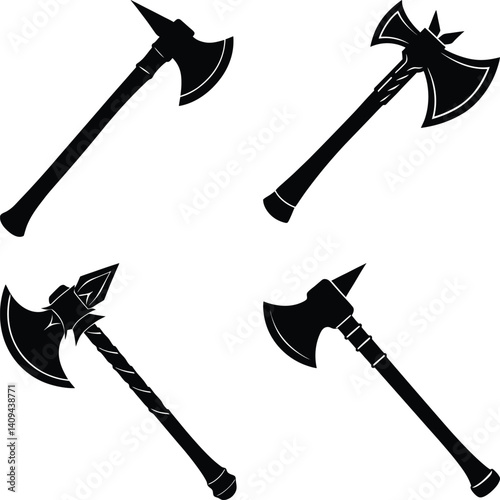 Tomahawk Silhouette vector illustration