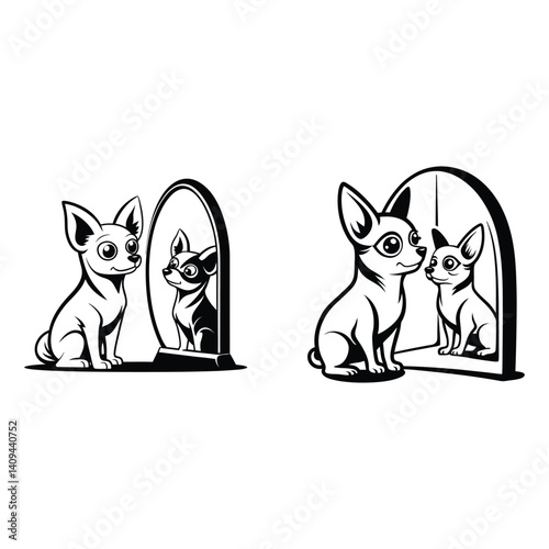 Chihuahua dog sitting