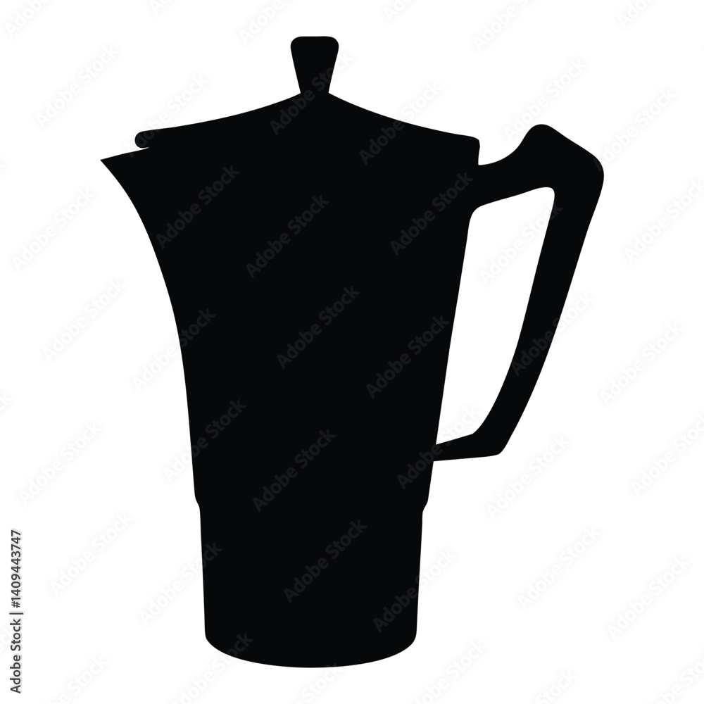 Teapot vector silhouette