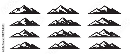 mountain silhouette vector
