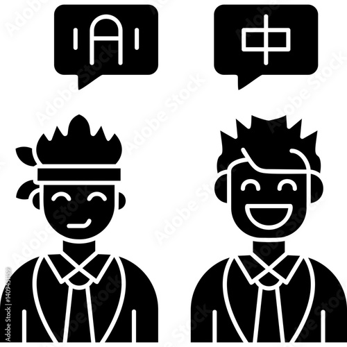Language Icon Vector Element
