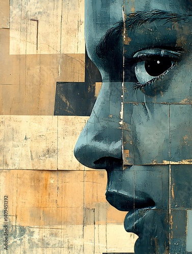 Mural Portrait Urban Street Art