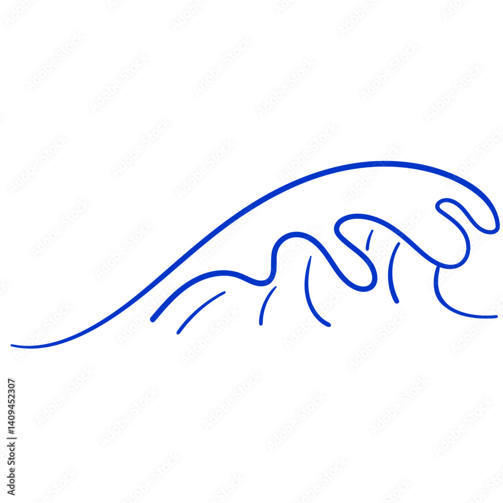 Fototapeta premium Hand Drawn Waves