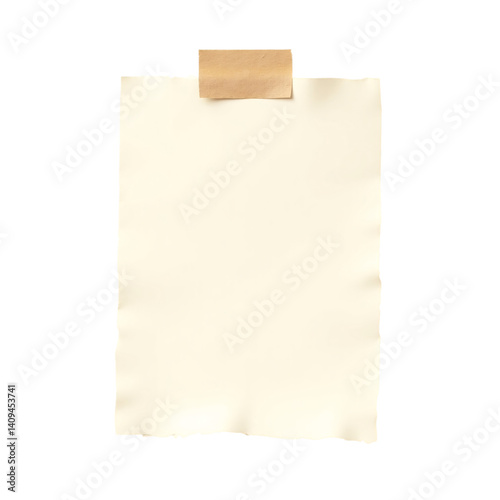 blank paper note