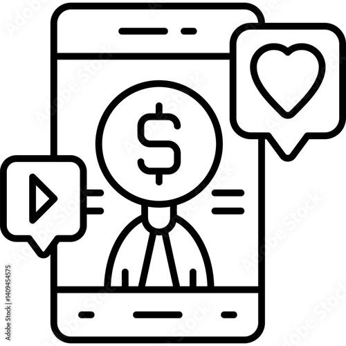 Online Marketing Icon Vector Element