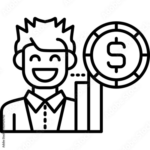 Founder Icon Vector Element