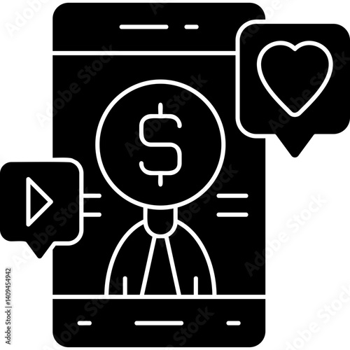 Online Marketing Icon Vector Element