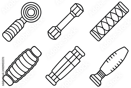 grips line art minimalist fitness hand grip drawing