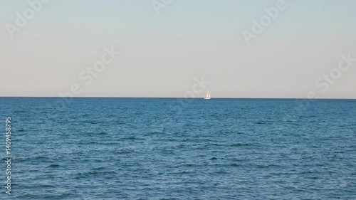 Sea with boat