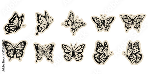 Vintage Butterfly Cut Out
