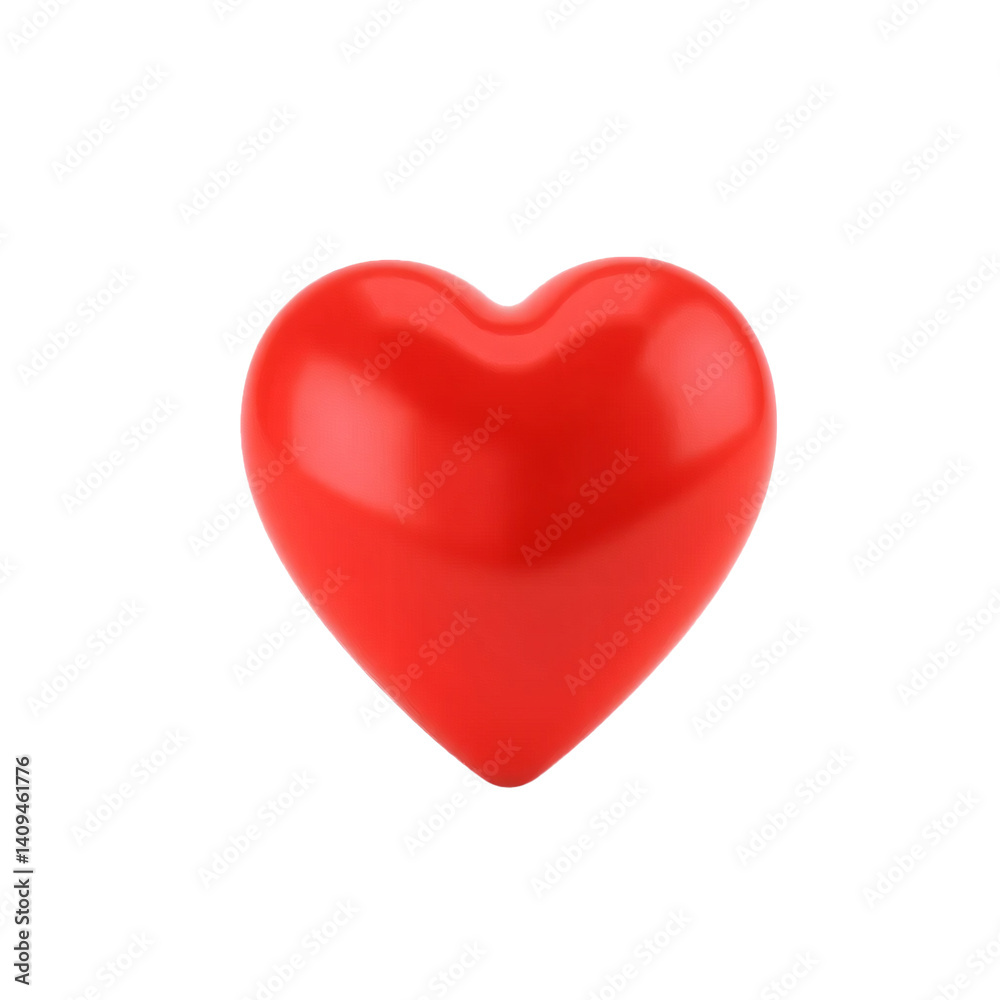 red heart isolated on white red heart isolated on white
