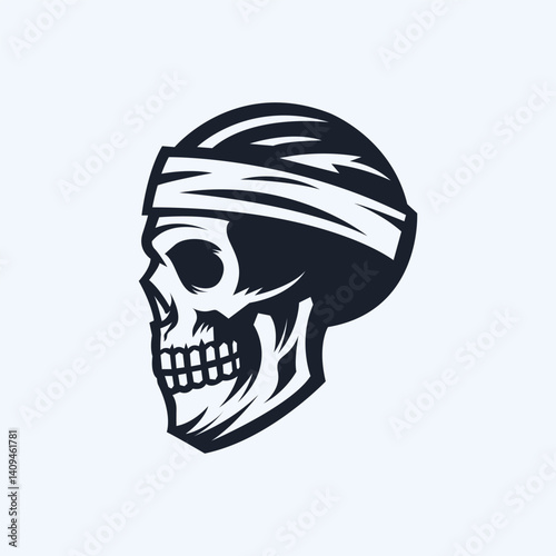 vector illustration of a skull