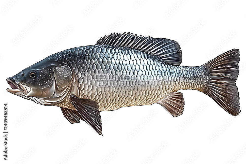 Fototapeta premium Explore Aquatic Life: Fish Anatomy, Scales, Fins