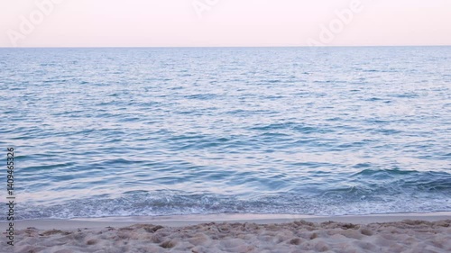 Sea at sunset in Sardinia, Italy