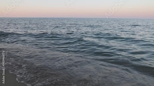 Sea at sunset in Sardinia, Italy